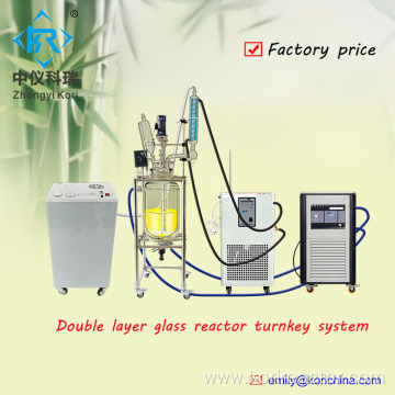 Chemical glass lab reactor with factory price